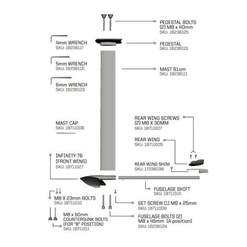 Гидрофойл Slingshot Hover Glide FSurf Гидрофойл Slingshot Hover Glide FSurf