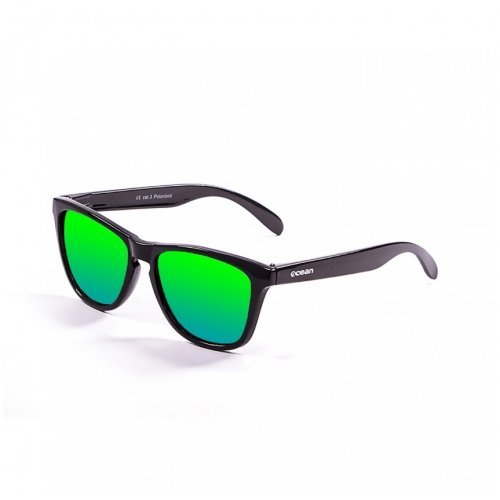 Очки Ocean SEA Frame shiny black Lens revo green Очки Ocean SEA Frame shiny black Lens revo green