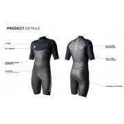 Гідрокостюм Ride Engine Apoc shorty short sleeve front zip 2/2