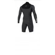 Гідрокостюм Mystic Stone Longarm Shorty 3/2 Double Fzip Black