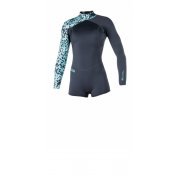 Гідрокостюм Mystic Diva Longarm Shorty 3/2 Bzip Women Grey