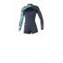 Гідрокостюм Mystic Diva Longarm Shorty 3/2 Bzip Women Grey Гідрокостюм Mystic Diva Longarm Shorty 3/2 Bzip Women Grey