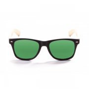 Очки Ocean BEACH WOOD bFrame: bamboo dark Arms: natural Lens: revo green