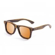 Окуляри Ocean NELSON bamboo black frame with revo orange