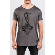 Футболка Mystic Waxed Tee Rock Grey