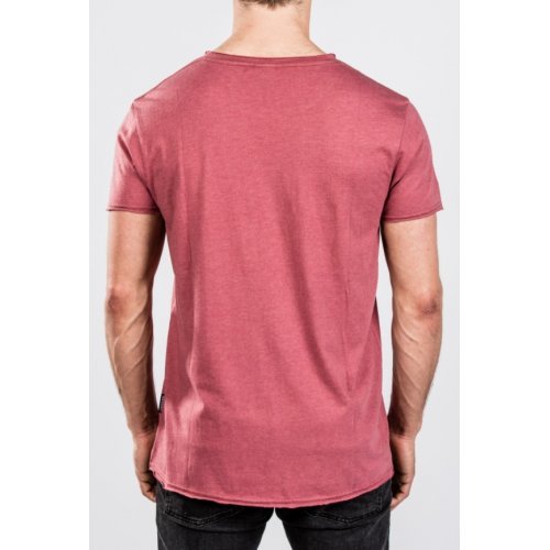 Футболка Mystic Waxed M Tee Red Dark Melee Футболка Mystic Waxed M Tee Red Dark Melee