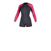 Гідрокостюм Mystic Diva Longarm Shorty 2/2mm Fzip Women Phantom Grey