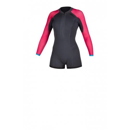 Гідрокостюм Mystic Diva Longarm Shorty 2/2mm Fzip Women Phantom Grey Гідрокостюм Mystic Diva Longarm Shorty 2/2mm Fzip Women Phantom Grey