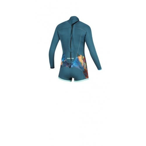 Гідрокостюм Mystic Diva Longarm Shorty 2/2mm Bzip Women Teal Гідрокостюм Mystic Diva Longarm Shorty 2/2mm Bzip Women Teal