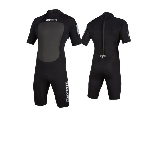 Гідрокостюм Mystic Brand Shorty 3/2mm Bzip Flatlock Black Гідрокостюм Mystic Brand Shorty 3/2mm Bzip Flatlock Black