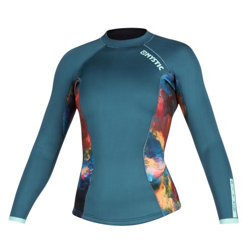 Неопреновая футболка Mystic Diva L/S Vest Neoprene 2mm Women Teal Неопреновая футболка Mystic Diva L/S Vest Neoprene 2mm Women Teal