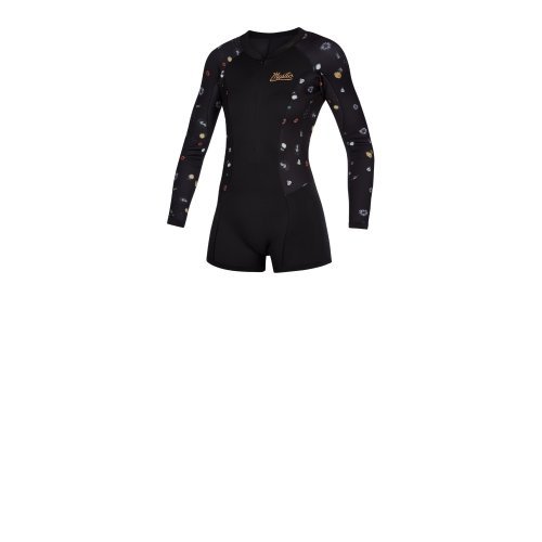 Гідрокостюм Mystic Diva Longarm Shorty 2/2mm Fzip Women Black Гідрокостюм Mystic Diva Longarm Shorty 2/2mm Fzip Women Black