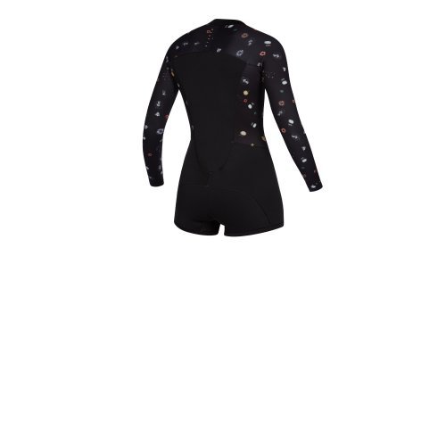 Гідрокостюм Mystic Diva Longarm Shorty 2/2mm Fzip Women Black Гідрокостюм Mystic Diva Longarm Shorty 2/2mm Fzip Women Black