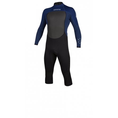 Гідрокостюм Mystic Brand Longarm Shortleg 3/2mm Bzip Flatlock Navy Гідрокостюм Mystic Brand Longarm Shortleg 3/2mm Bzip Flatlock Navy