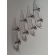 Запчасть - Плавники 6” Wake Fin-clear pack of 4 (4 fins, 8 1/4--20 x 5/8” screws)