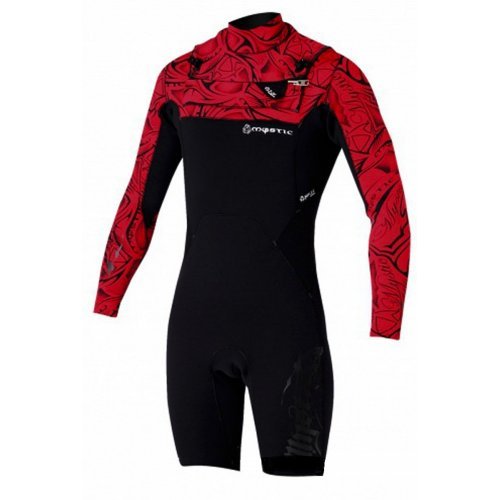 Гідрокостюм Mystic Empire 3/2 D/L Longarm Shorty Black/Red Гідрокостюм Mystic Empire 3/2 D/L Longarm Shorty Black/Red