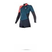 Гідрокостюм Mystic Diva Longarm Shorty 3/2mm Fzip Women Teal 2017