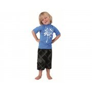 Лайкра Star Rash Vest S/S Kids 400 Blue