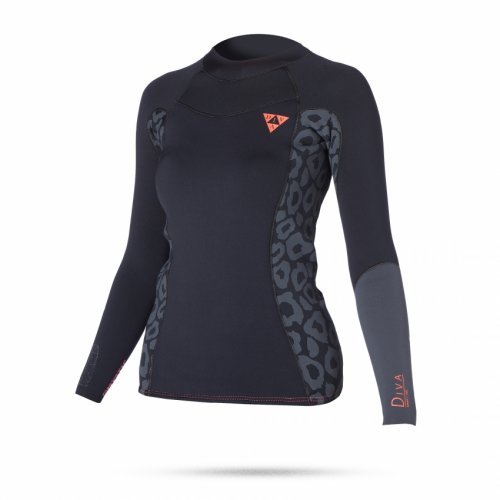 Неопреновая футболка Mystic Diva Vest L/S Women Black Неопреновая футболка Mystic Diva Vest L/S Women Black