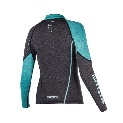 Неопреновая футболка женская Mystic Diva L/S Vest Neoprene Fzip Women Grey Неопреновая футболка женская Mystic Diva L/S Vest Neoprene Fzip Women Grey
