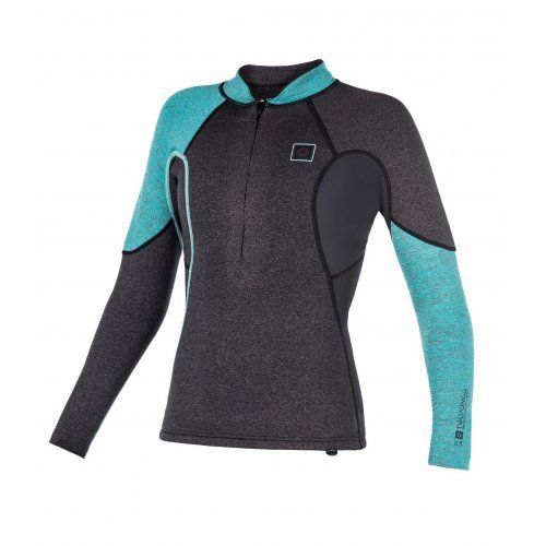 Неопреновая футболка женская Mystic Diva L/S Vest Neoprene Fzip Women Grey Неопреновая футболка женская Mystic Diva L/S Vest Neoprene Fzip Women Grey