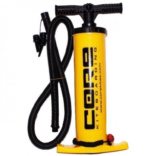 CORE Kite Pump, yellow, aluminum shank, pressure gauge & leash attachment CORE Kite Pump, yellow, aluminum shank, pressure gauge & leash attachment