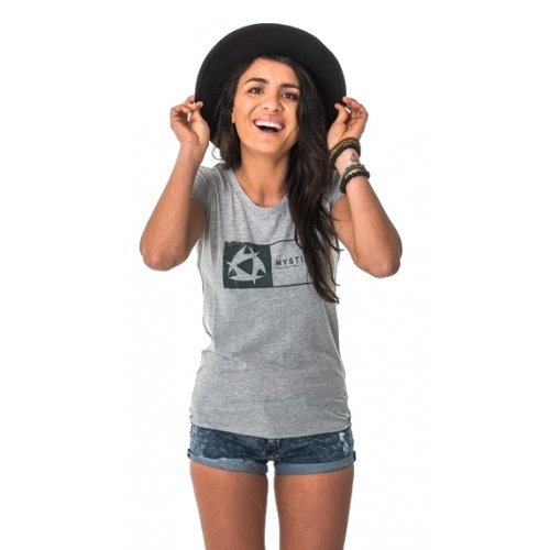 Футболка женская Mystic Pulau Tee Neutral Grey Melee Футболка женская Mystic Pulau Tee Neutral Grey Melee